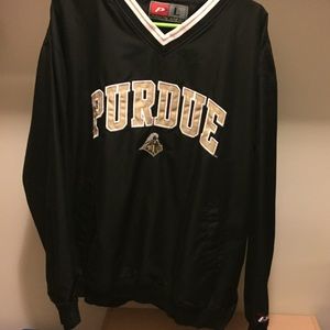 Purdue University v neck pullover men's large